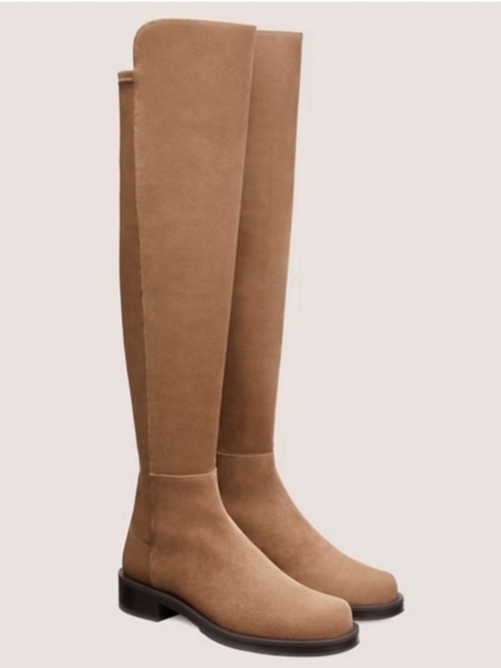 Stuart Weitzman 5050 Bold Over The Knee Boot Khaki Suede NWT 7.5
